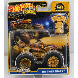Hot wheels monster truck Tiger Shark Trophy champions brand new 50th anniversary